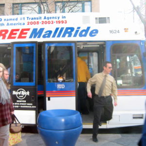 Free bus on 16th Street Mall