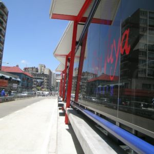 cement paving at stations