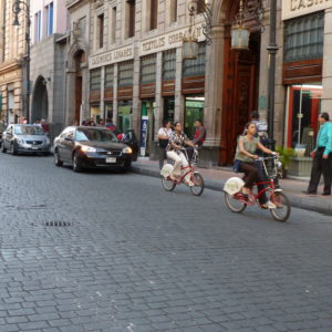 Ecobici Riders in Centro Historico