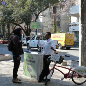 Ecobici Registration Stand