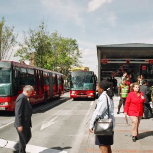 Bogota 11_Passengers Approaching TransMileno boarding area