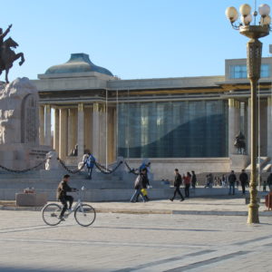 Cycling in Sukhabataar Square 5_UB_April2011_MK