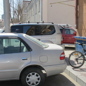 Rare site of bike parking on street with government buildings_UB_April2011_MK