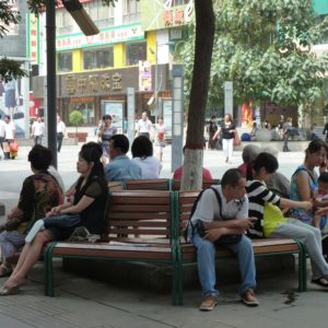 Benches at Pedestrian Mall