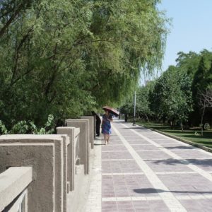 Woman with Umbrella - Lanzhou Greenway 2011