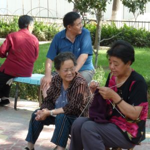 Knitting in the Park