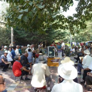 Performance in Lanzhou Park near BRT Line 1